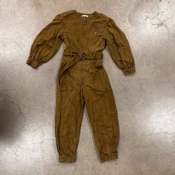 Madewell Tapered-Leg Jumpsuit in Golden Spinach - Picture 5 of 12